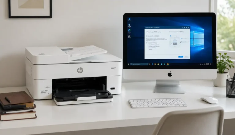 HP Envy 6055e Printer Setup on Windows