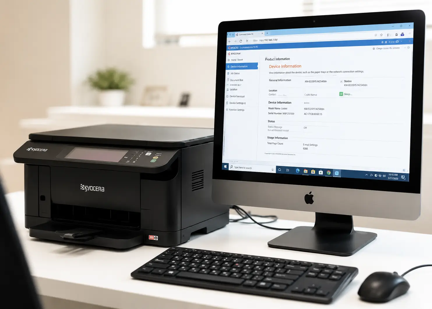 Kyocera Printer Setup on Windows