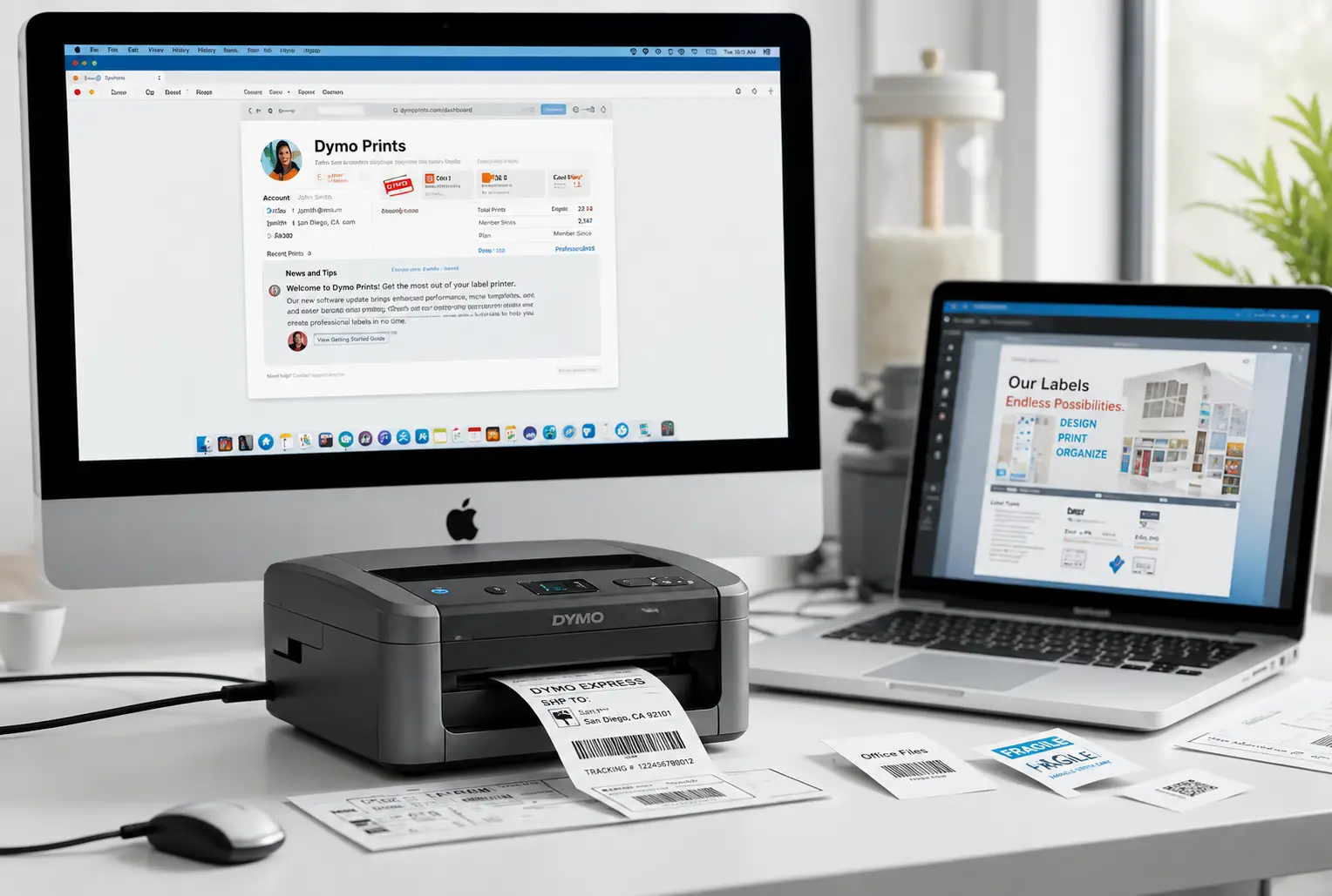 DYMO label printer setup