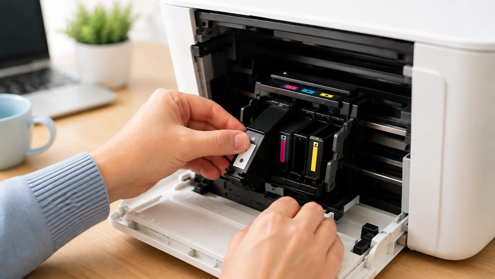how to install ink cartridge in hp printer